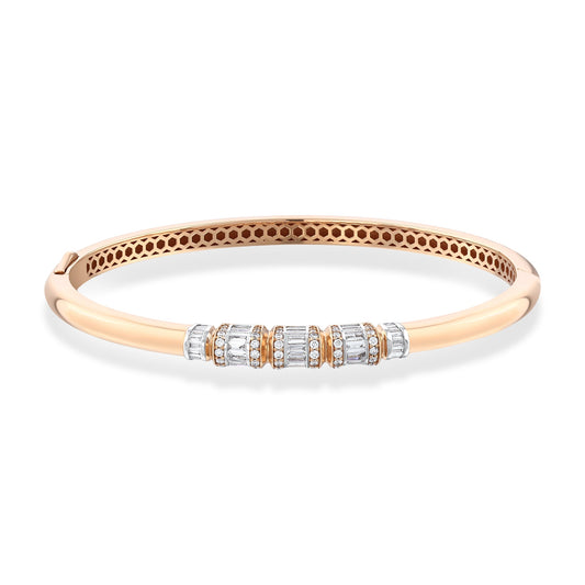 Bee Goddess Mondrian Gold Baguette Diamond Bracelet