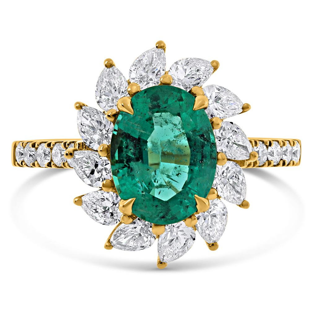 Oval Emerald Ring — view 1