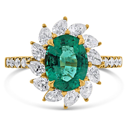 Oval Emerald Ring — view 1
