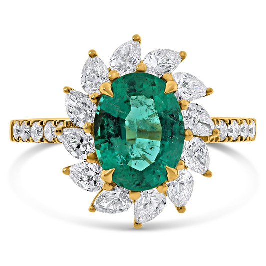 Oval Emerald Ring — view 1