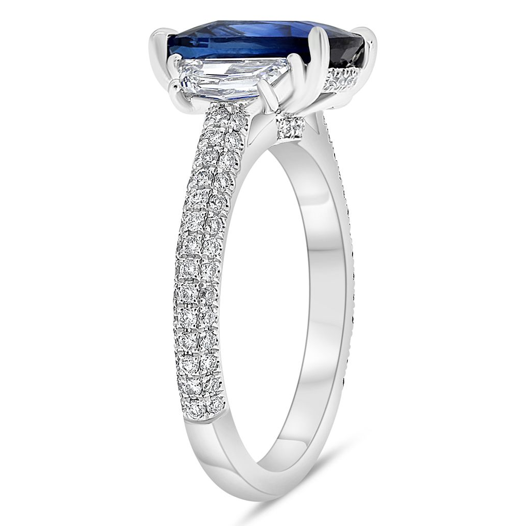 Cushion Sapphire Ring — view 3