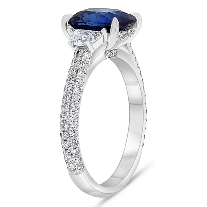 Cushion Sapphire Ring — view 3