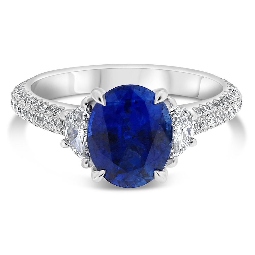 Oval Sapphire Ring — view 1