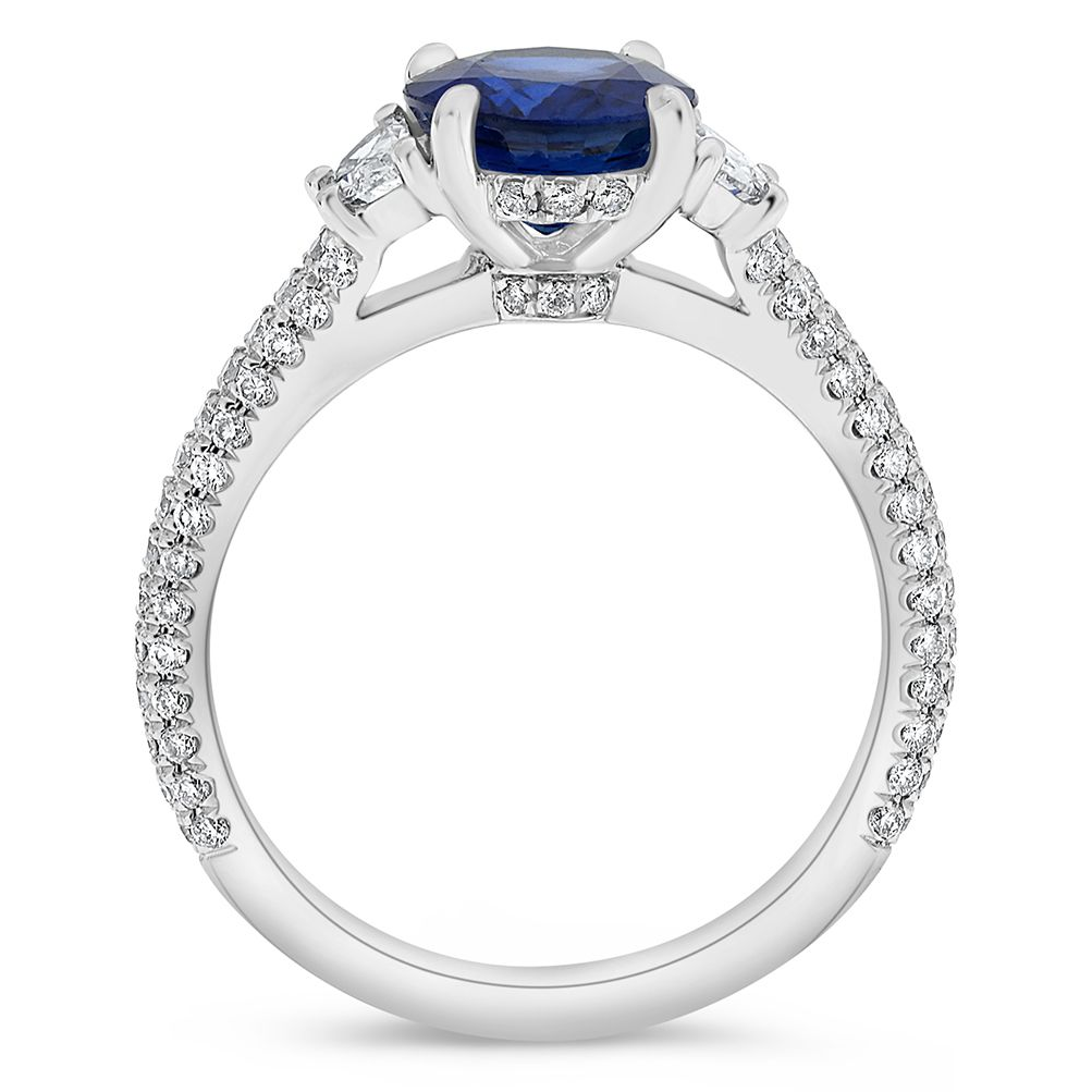 Oval Sapphire Ring — view 2