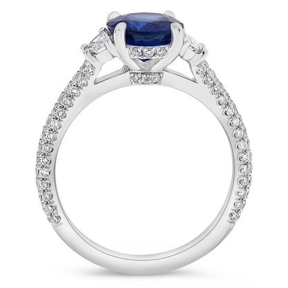 Oval Sapphire Ring — view 2
