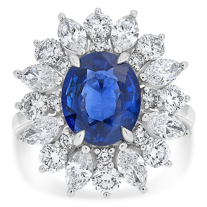 Oval Sapphire Ring — view 1