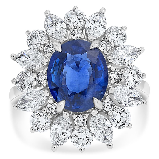 Oval Sapphire Ring — view 1