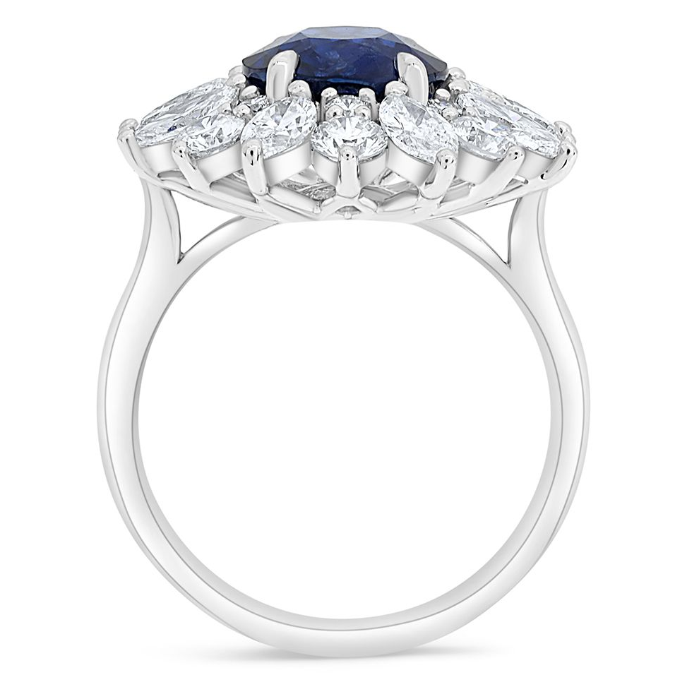 Oval Sapphire Ring — view 2