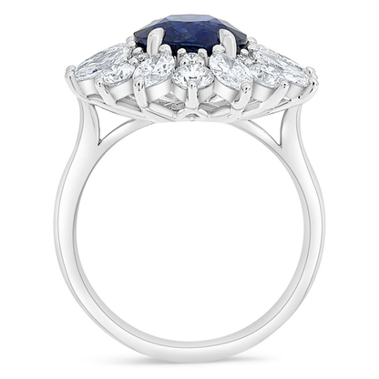 Oval Sapphire Ring — view 2