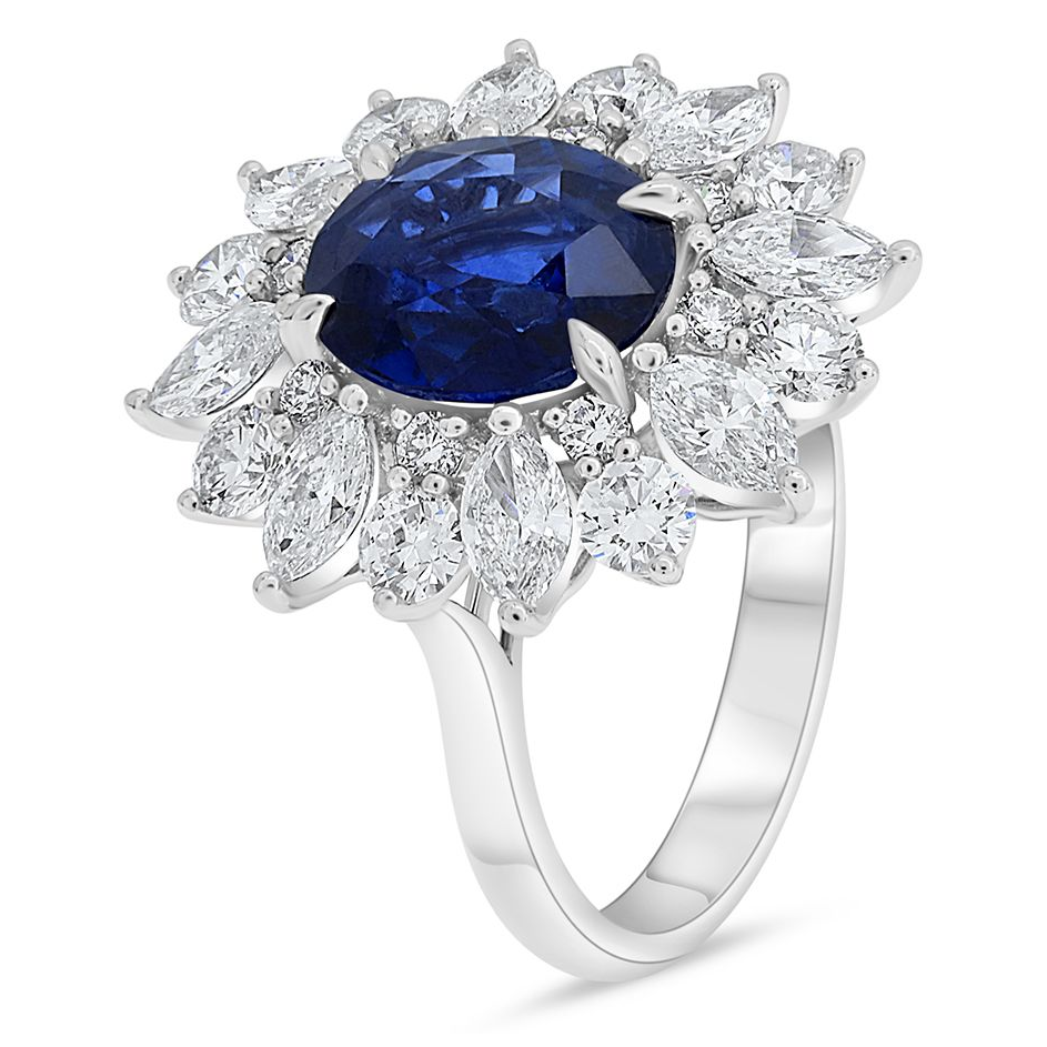 Oval Sapphire Ring — view 3