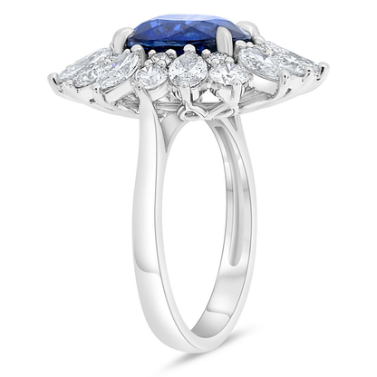 Oval Sapphire Ring — view 4