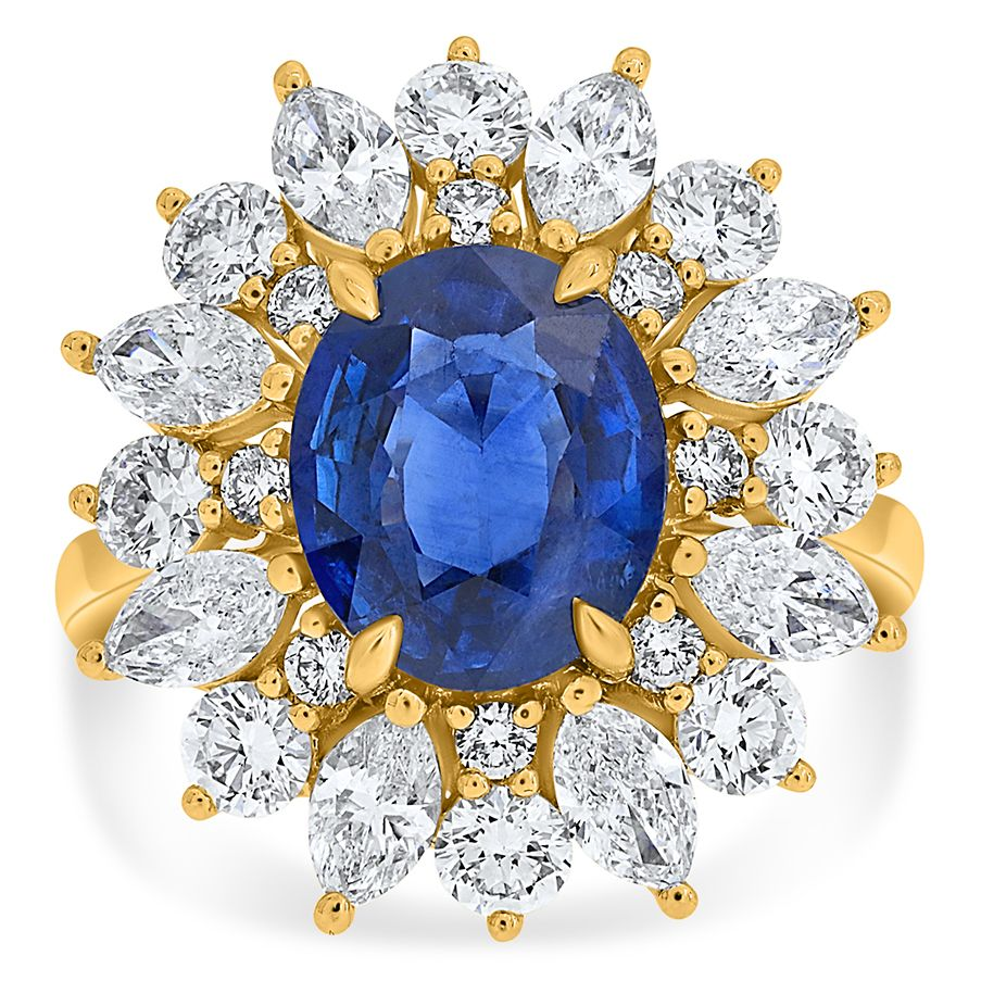 Oval Sapphire Ring — view 1