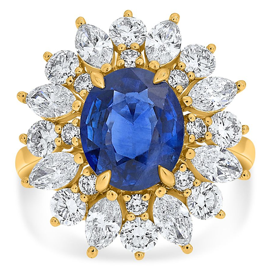 Oval Sapphire Ring — view 1