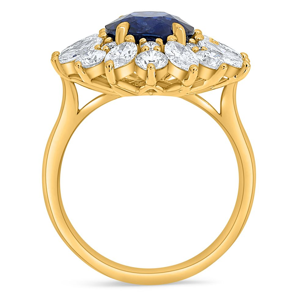 Oval Sapphire Ring — view 2