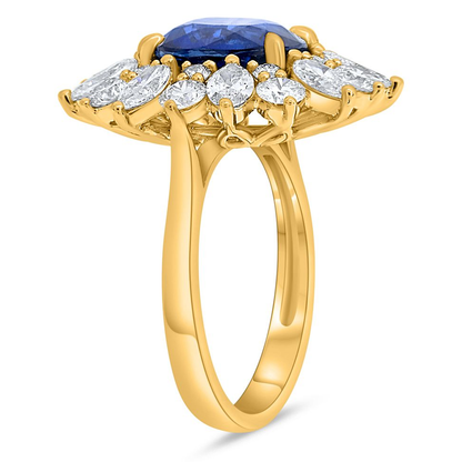 Oval Sapphire Ring — view 4