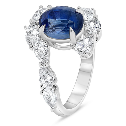 Oval Sapphire Ring — view 3