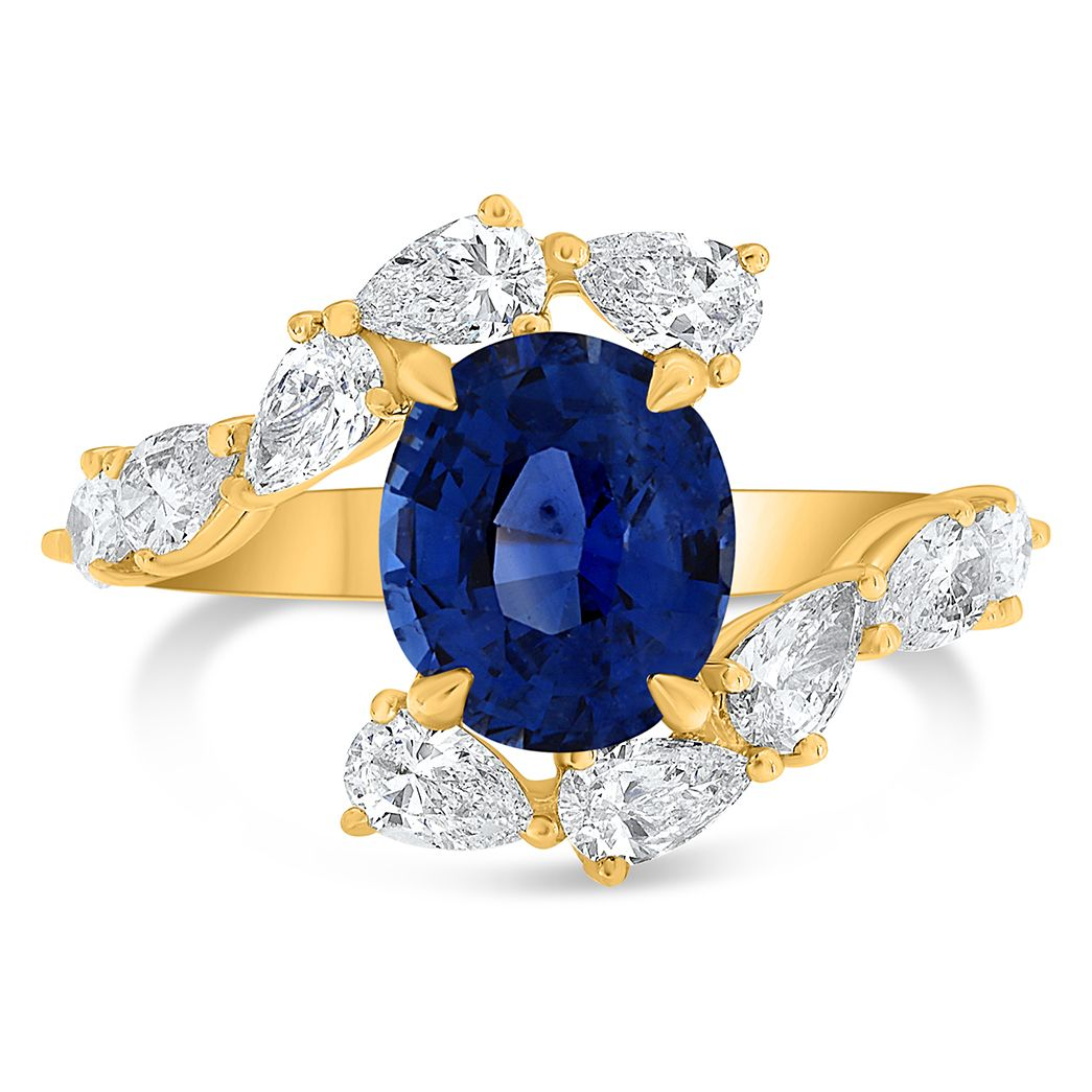 Oval Sapphire Ring — view 1