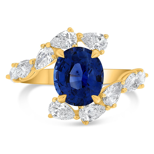 Oval Sapphire Ring — view 1