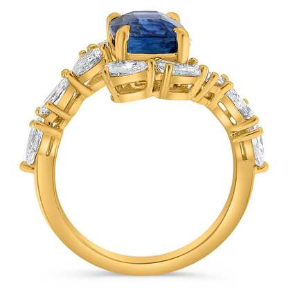 Oval Sapphire Ring — view 2