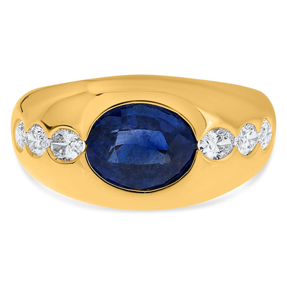 Oval Sapphire Ring — view 1