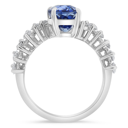 Oval Sapphire Ring — view 2
