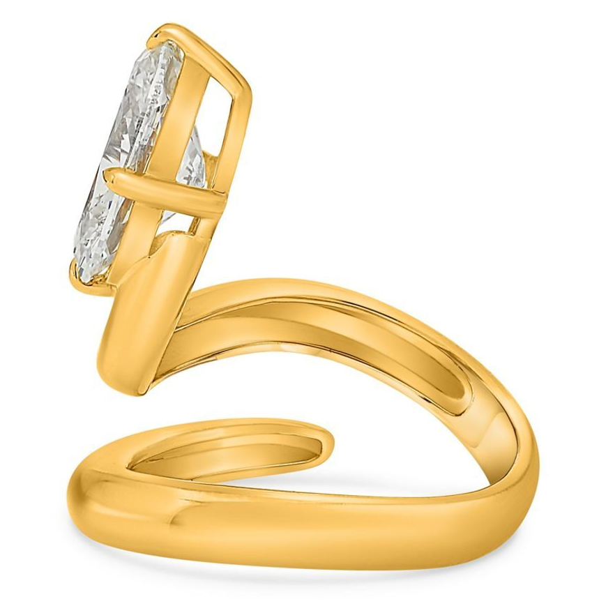 Oval Diamond Ring — view 1