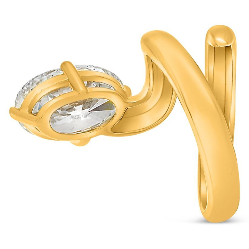 Oval Diamond Ring — view 2