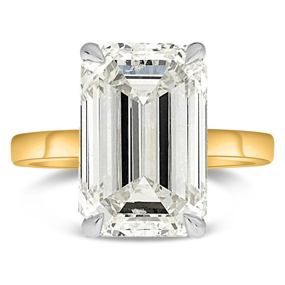 Emerald Cut Diamond Ring — view 1