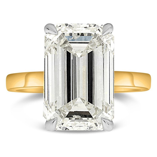 Emerald Cut Diamond Ring — view 1