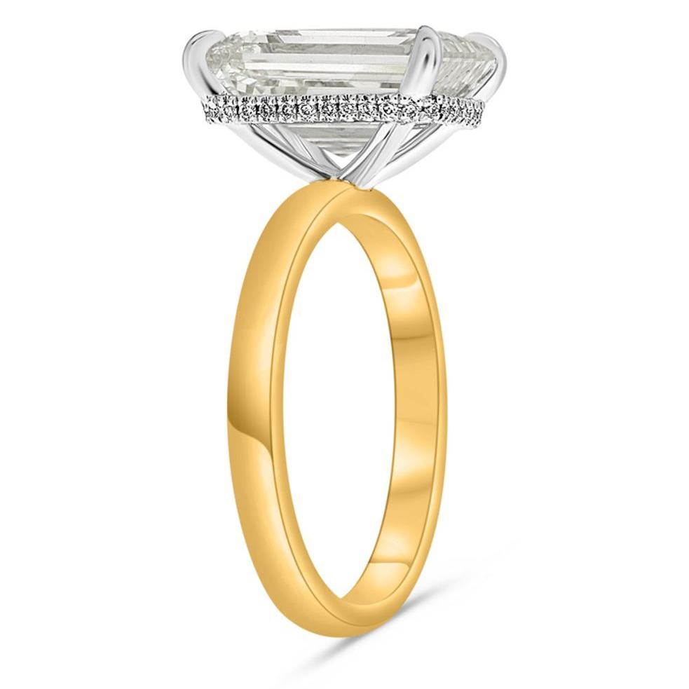 Emerald Cut Diamond Ring — view 3