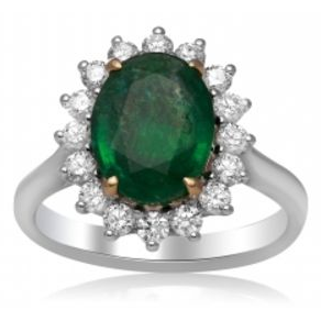Oval Emerald Ring — view 1