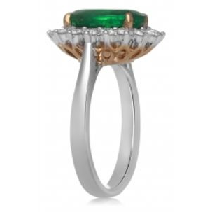 Oval Emerald Ring — view 3