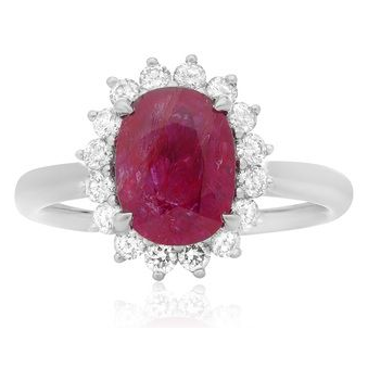 Oval Ruby Ring — view 1