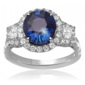 Oval Sapphire Ring — view 1