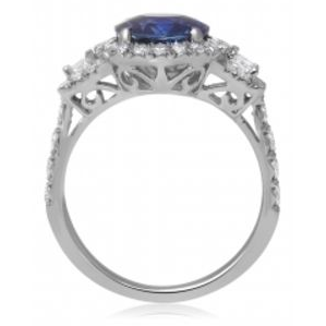 Oval Sapphire Ring — view 2
