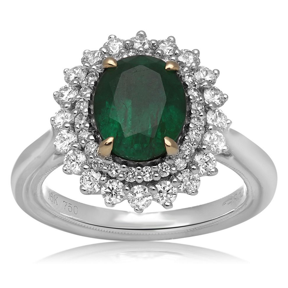 Oval Emerald Ring — view 1