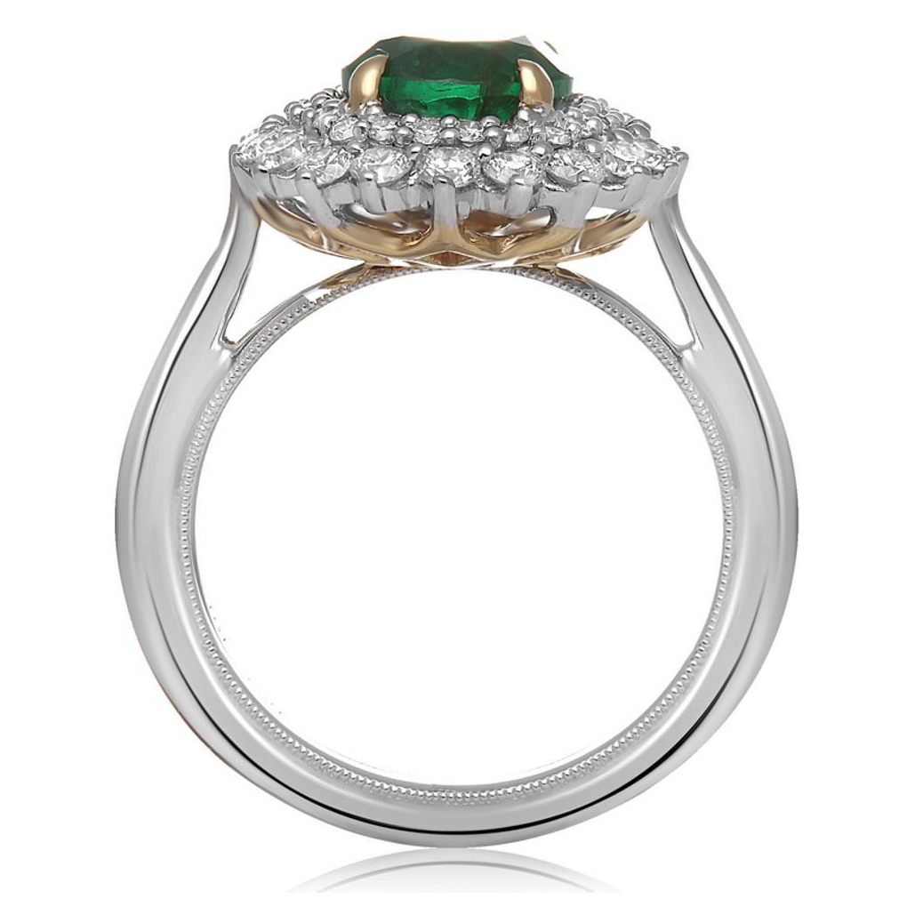 Oval Emerald Ring — view 2
