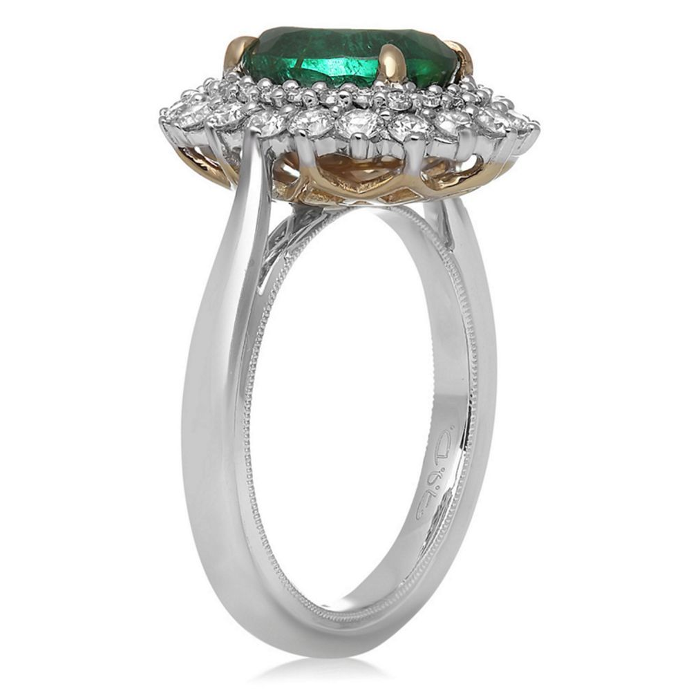Oval Emerald Ring — view 3