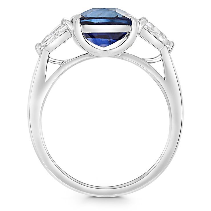 Cushion Sapphire Ring — view 2