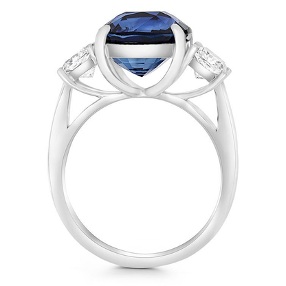 Cushion Sapphire Ring — view 2