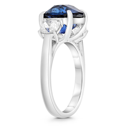 Cushion Sapphire Ring — view 3