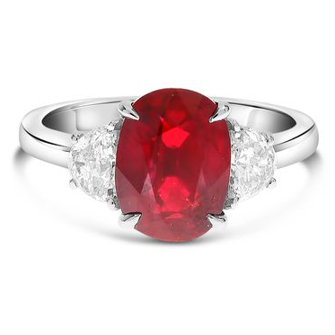 Oval Ruby Ring — view 1