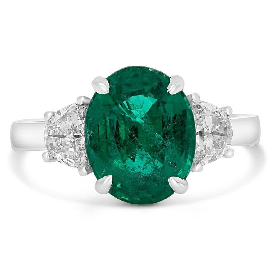 Oval Emerald Ring — view 1