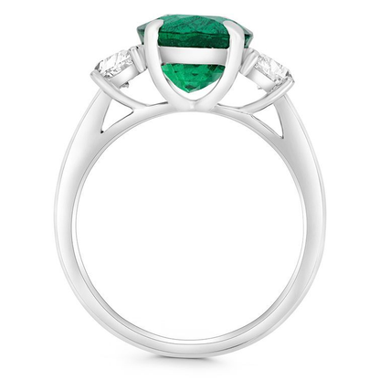 Oval Emerald Ring — view 2