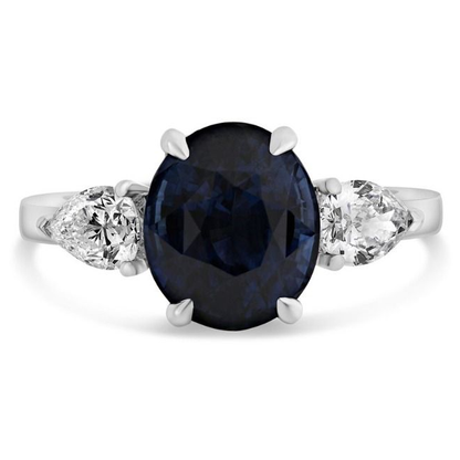 Oval Sapphire Ring — view 1