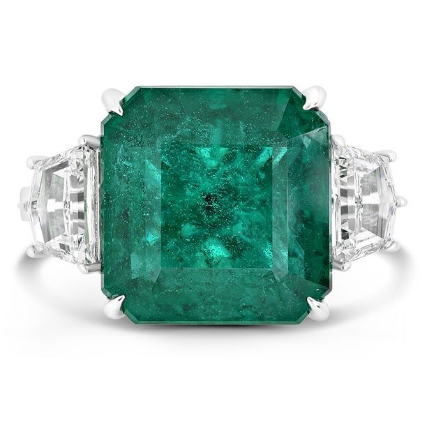 Emerald Cut Emerald Ring — view 1