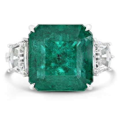 Emerald Cut Emerald Ring — view 1