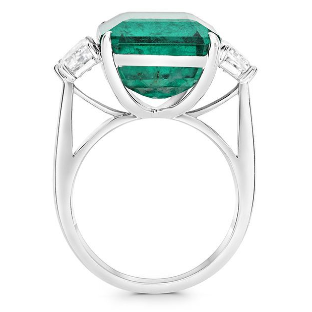 Emerald Cut Emerald Ring — view 2