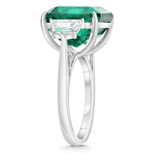 Emerald Cut Emerald Ring — view 3