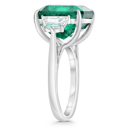 Emerald Cut Emerald Ring — view 3